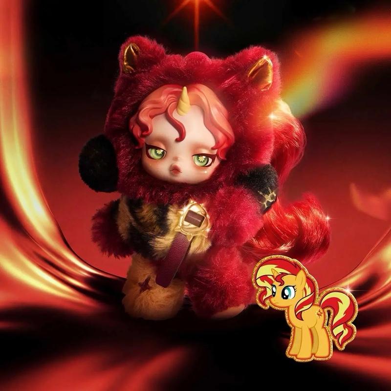 POP MART Skullpanda x MLP Plush Pendant Blind Box Series