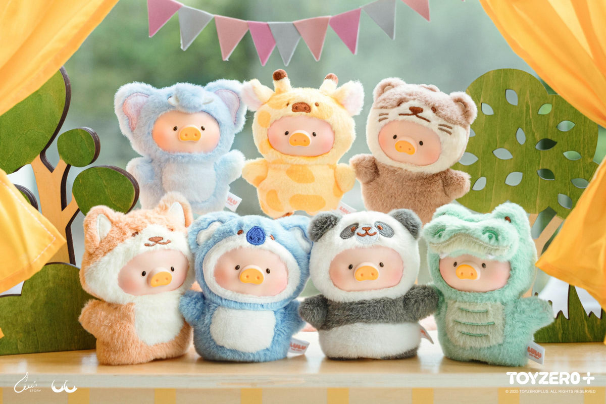 ToyZeroPlus LuLu the Piggy Animal Party Puppet Plush Keychain Blind Box Series