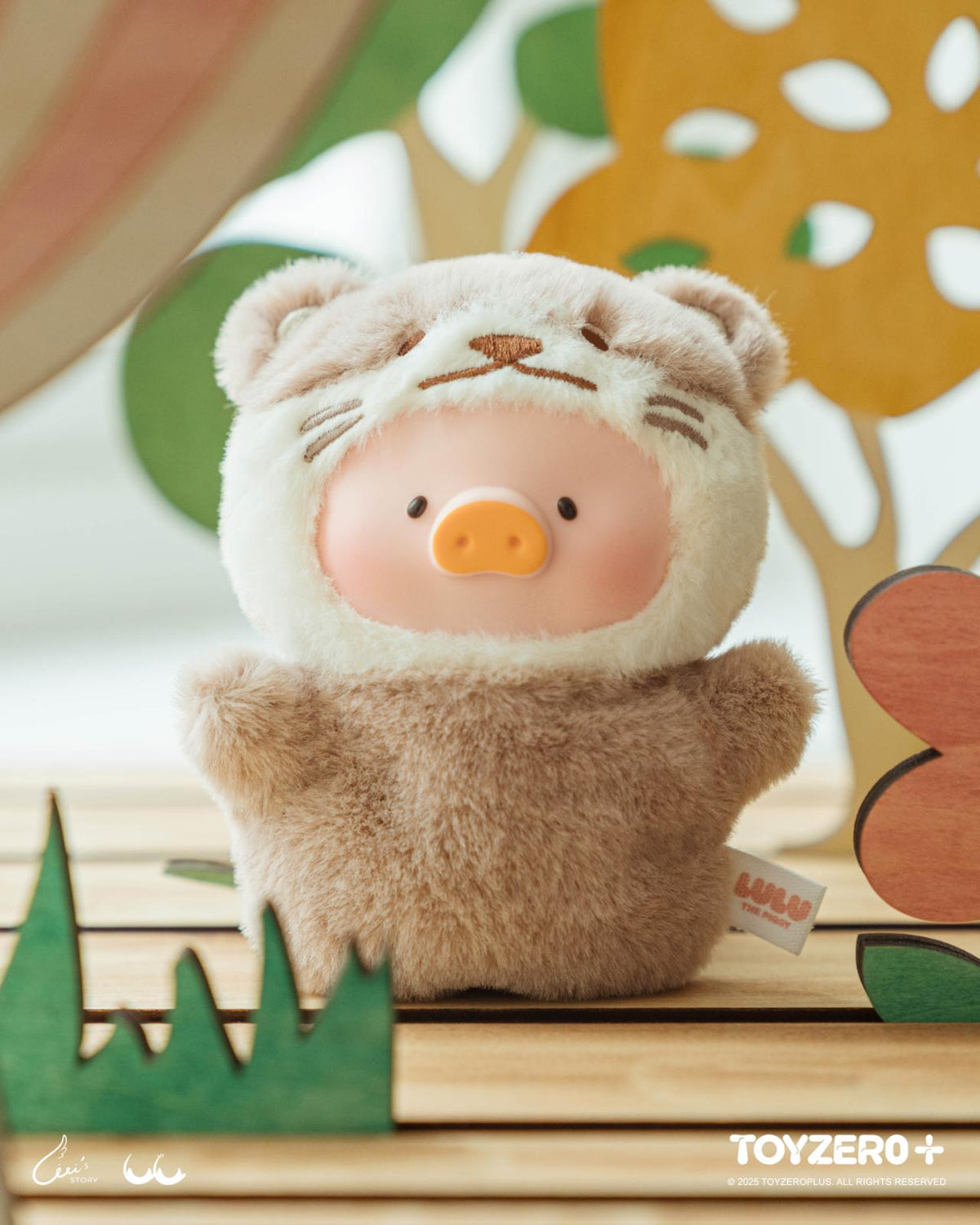ToyZeroPlus LuLu the Piggy Animal Party Puppet Plush Keychain Blind Box Series
